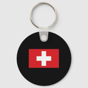 Zwitserland Vlag Zwitserse Kleding Wandelen Skiën  Sleutelhanger