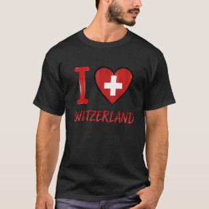 Zwitserland Vlag Zwitserse Trots Lange Mouwen T-shirt