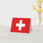 Zwitserland Vlaggetjeskaart Kaart (Gele Bloem)