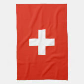 zwitserland - vlaghanddoek theedoek (Verticaal)