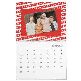 Zwitserland | Voeg uw foto toe Swiss Flag 2026 Kalender