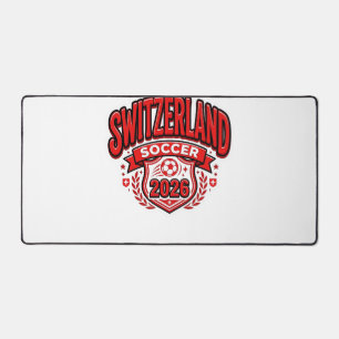 Zwitserland Voetbal 2026 Voetbal Vet Land Typogr Bureaumat