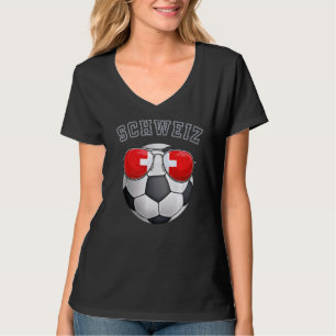 Zwitserland Voetbal Fan Sunglass Football Zwitsers T-shirt