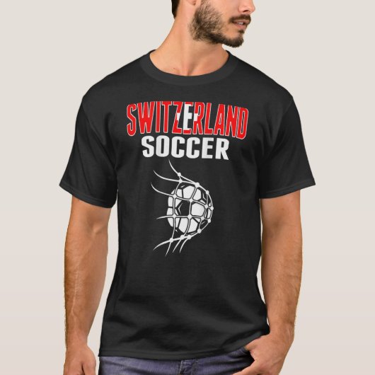 Zwitserland Voetbal in netto Zwitsers Football Su T-shirt (Voorkant)