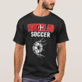 Zwitserland Voetbal in netto Zwitserse Football SU T-shirt (Voorkant)
