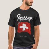 Zwitserland Voetbal - Zwitserse vlag T-shirt (Voorkant)