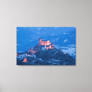 ZWITSERLAND, Wallis/Valais, SION: Basilique de Canvas Afdruk