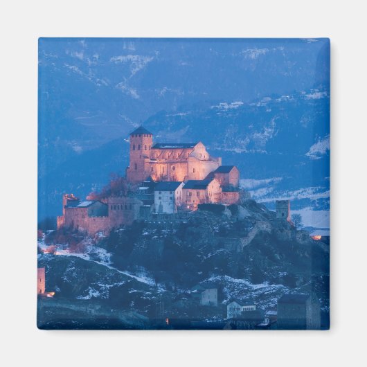 ZWITSERLAND, Wallis/Valais, SION: Basilique de Magneet (Voorkant)