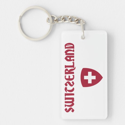 Zwitserland + wapenstilstand sleutelhanger (Voorkant)