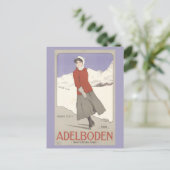 Zwitserland Winterschaatsen Zwitsers Reizen Briefkaart (Staand voorkant)