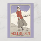  Zwitserland Winterschaatsen Zwitsers Reizen Briefkaart (Voorkant)