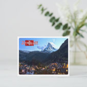 Zwitserland - Zermatt - Briefkaart (Staand voorkant)