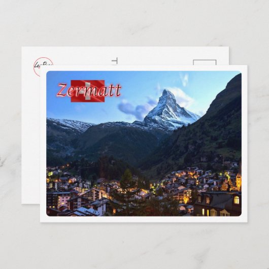 Zwitserland - Zermatt - Briefkaart (Voorkant / Achterkant)