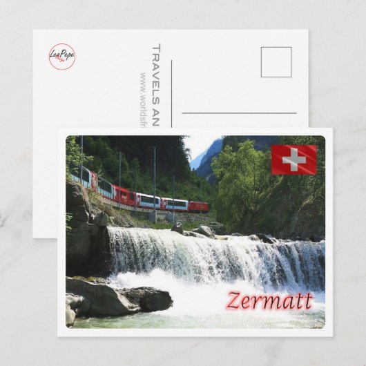 Zwitserland - Zermatt - Briefkaart (Voorkant / Achterkant)