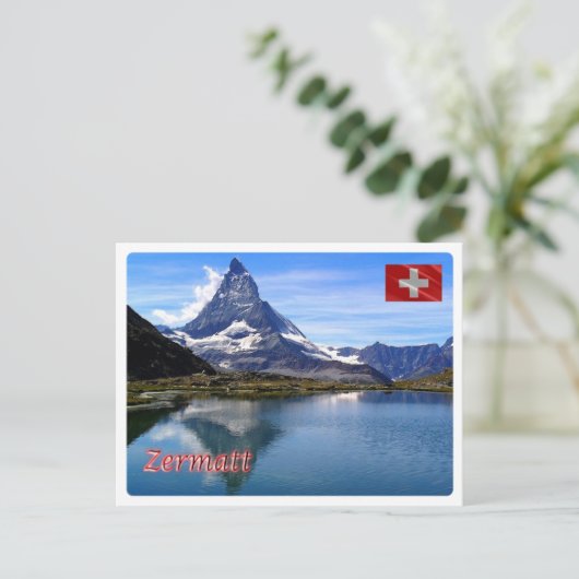Zwitserland - Zermatt - Briefkaart (Staand voorkant)