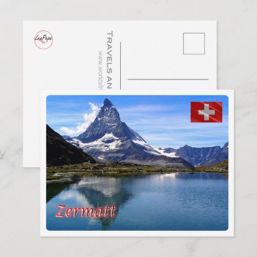 Zwitserland - Zermatt - Briefkaart (Voorkant / Achterkant)