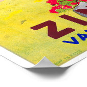 Zwitserland Zinaal Poster voor reizen teruggezet (Hoek)