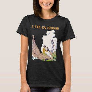 Zwitserland Zomer Bergtop Reizen T-shirt