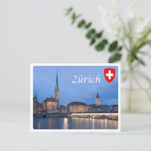 Zwitserland - Zürich - Briefkaart (Staand voorkant)