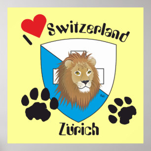 Zwitserland Zurich Zwitserland Poster