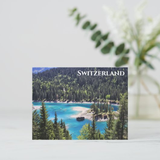 Zwitserland Zwitserland Alpenmeer Reisfoto Briefkaart (Staand voorkant)