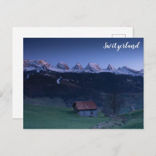 Zwitserland Zwitserland Alps Reisfoto Briefkaart (Voorkant / Achterkant)