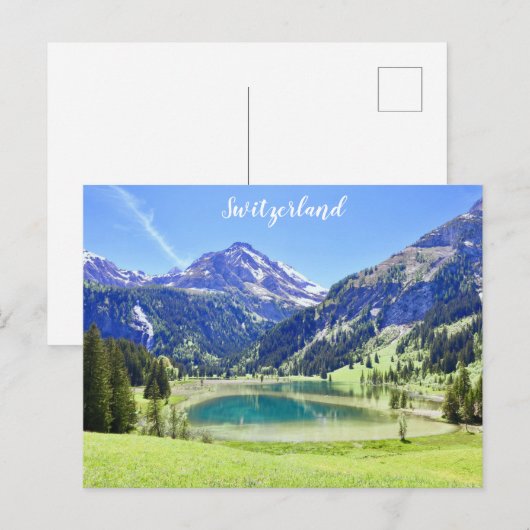Zwitserland Zwitserland Alps Reisfoto Briefkaart (Voorkant / Achterkant)