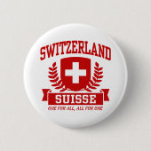 Zwitserland Zwitserland Ronde Button 5,7 Cm (Voorkant)