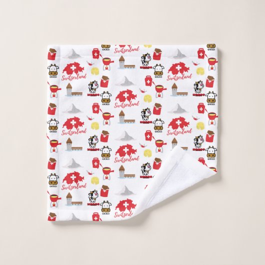 Zwitserland - Zwitsers model voor reissouvenirs Bad Handdoek (Wasdoekje)