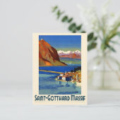 Zwitserland Zwitsers Poster voor het reizen van re Briefkaart (Staand voorkant)