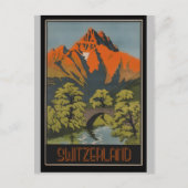 Zwitserland Zwitsers Poster voor het reizen van re Briefkaart (Voorkant)