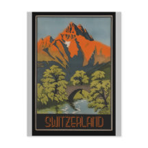 Zwitserland Zwitsers Poster voor het reizen van re