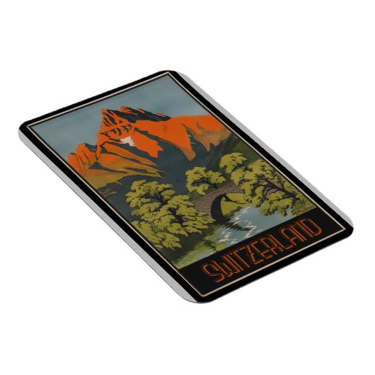 Zwitserland Zwitsers Poster voor het reizen van re Magneet (Rechterzijde)