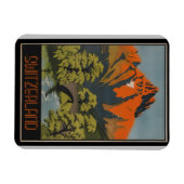 Zwitserland Zwitsers Poster voor het reizen van re Magneet (Horizontaal)