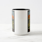 Zwitserland Zwitsers Poster voor het reizen van re Tweekleurige Koffiemok (Center)