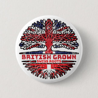 Zwitserland Zwitsers Verenigd Koninkrijk - Britse Ronde Button 5,7 Cm