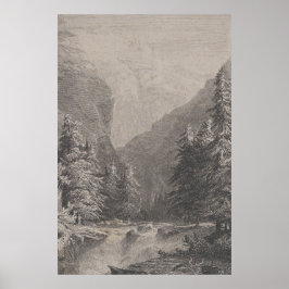 Zwitserland Zwitserse Alpen Landschapskunst Poster