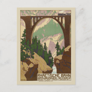 Zwitserland Zwitserse Alpen Treinreizen Briefkaart