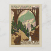 Zwitserland Zwitserse Alpen Treinreizen Briefkaart (Voorkant)