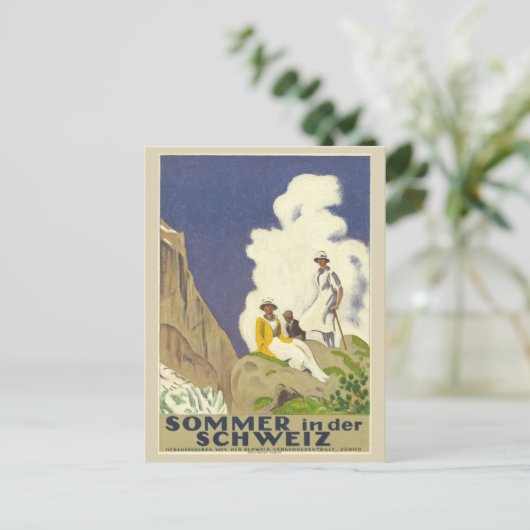  Zwitserland Zwitserse Alpen Zomerreizen Briefkaart (Staand voorkant)