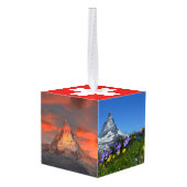 Zwitserland Zwitserse reisfoto's Kerstmis Decoratie (Achter hoekig)