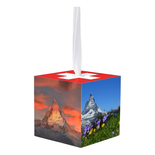 Zwitserland Zwitserse reisfoto's Kerstmis Decoratie (Achter hoekig)