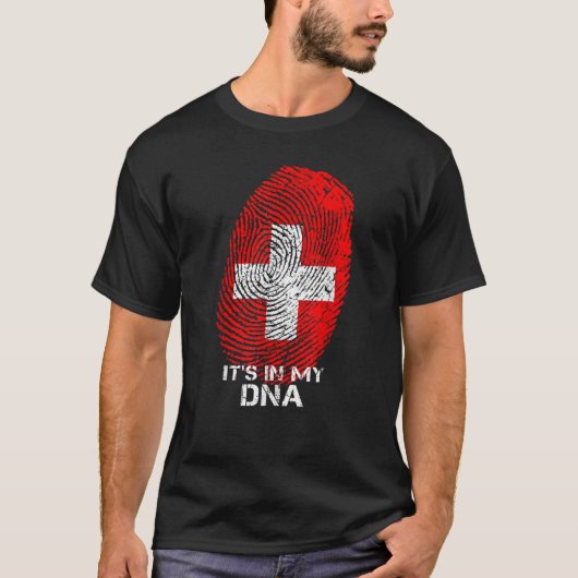 Zwitserland Zwitserse vlag - liefde T-shirt (Voorkant)