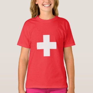Zwitserland - Zwitserse vlag T-shirt