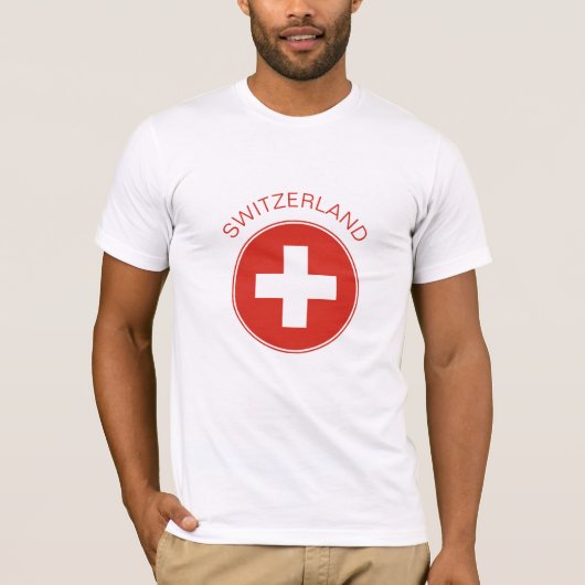 Zwitserland - Zwitserse vlag T-Shirt. T-shirt (Voorkant)