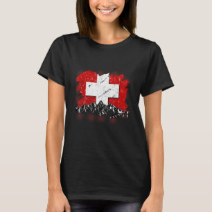 Zwitserland Zwitserse Vlag voor Vrouwen en C T-shirt