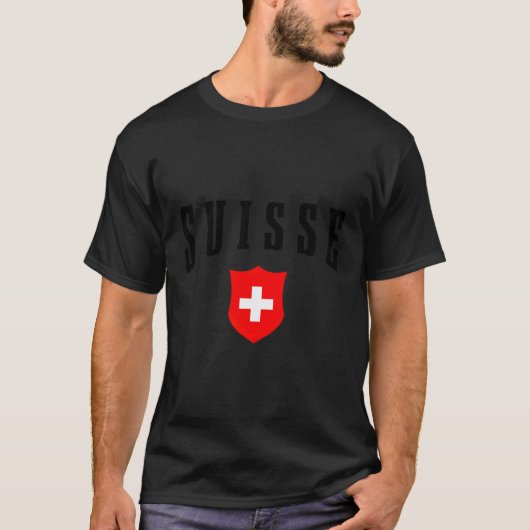 Zwitserland Zwitserse vlag Zwitserland T-shirt (Voorkant)