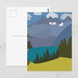 Zwitsers Alpenmeer Briefkaart