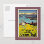  Zwitsers Alps Lucerne Rigi adverteren Briefkaart (Voorkant / Achterkant)