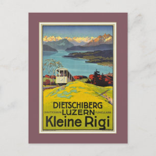  Zwitsers Alps Lucerne Rigi adverteren Briefkaart